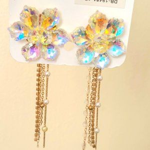 Crystal Flower Earrings